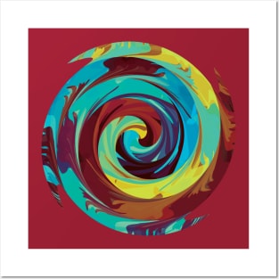 Rainbow Spiral 9 Posters and Art